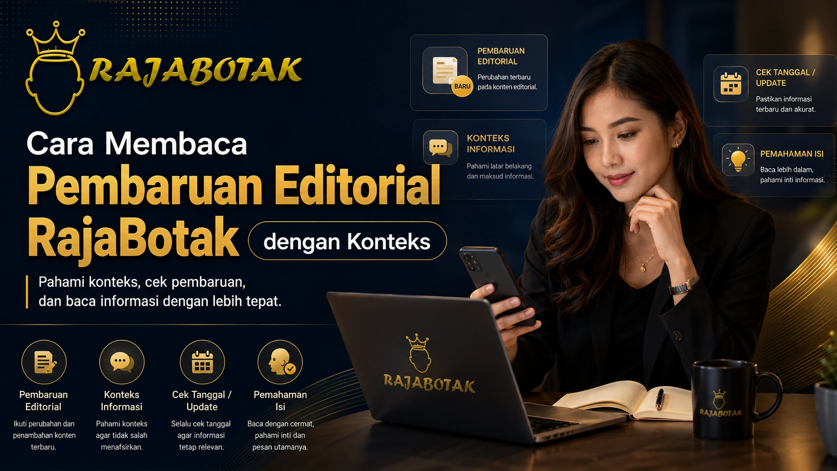 Ilustrasi pembaruan editorial RajaBotak dengan konteks informasi.