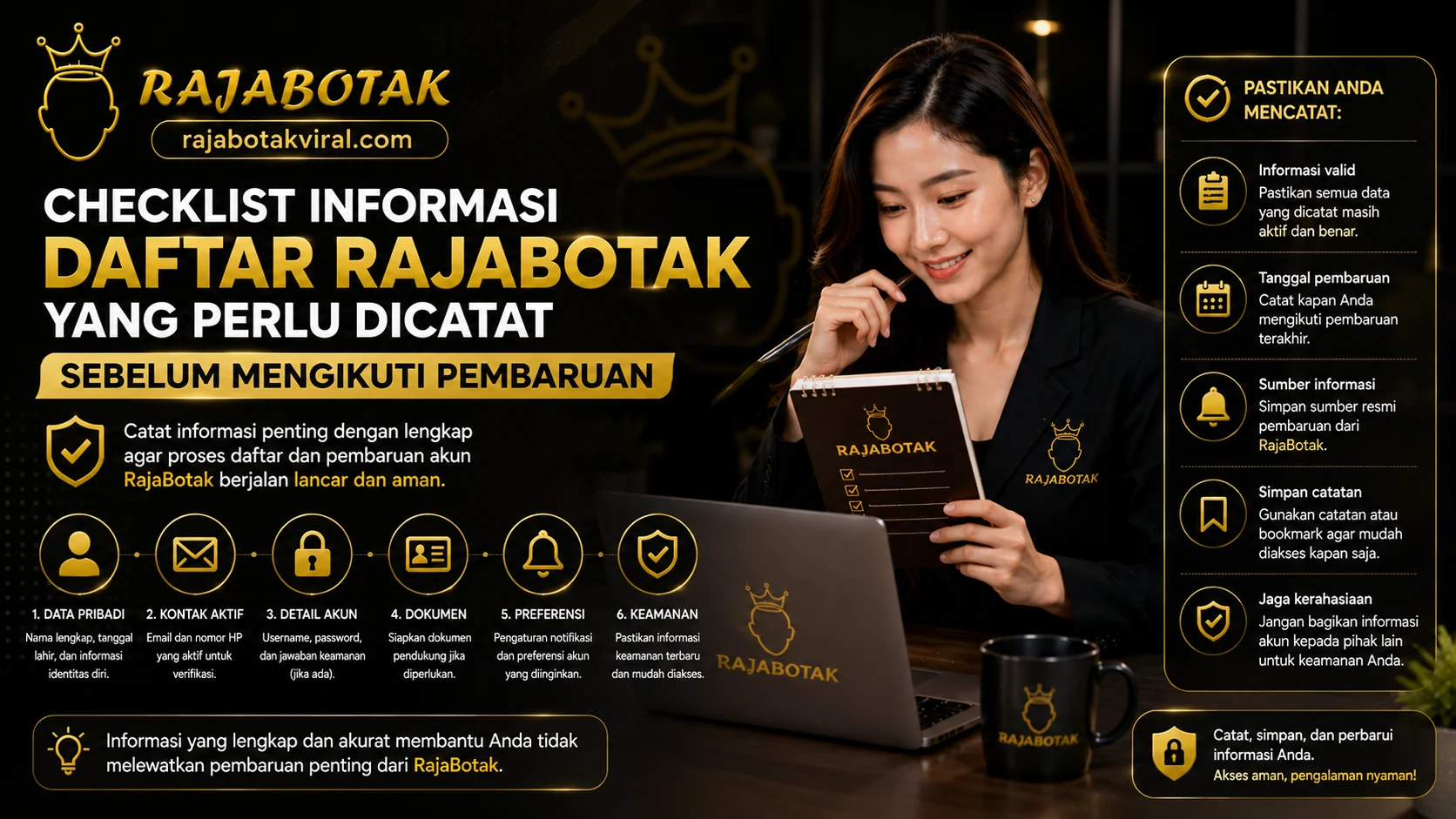 Checklist informasi Daftar RajaBotak sebelum mengikuti pembaruan katalog