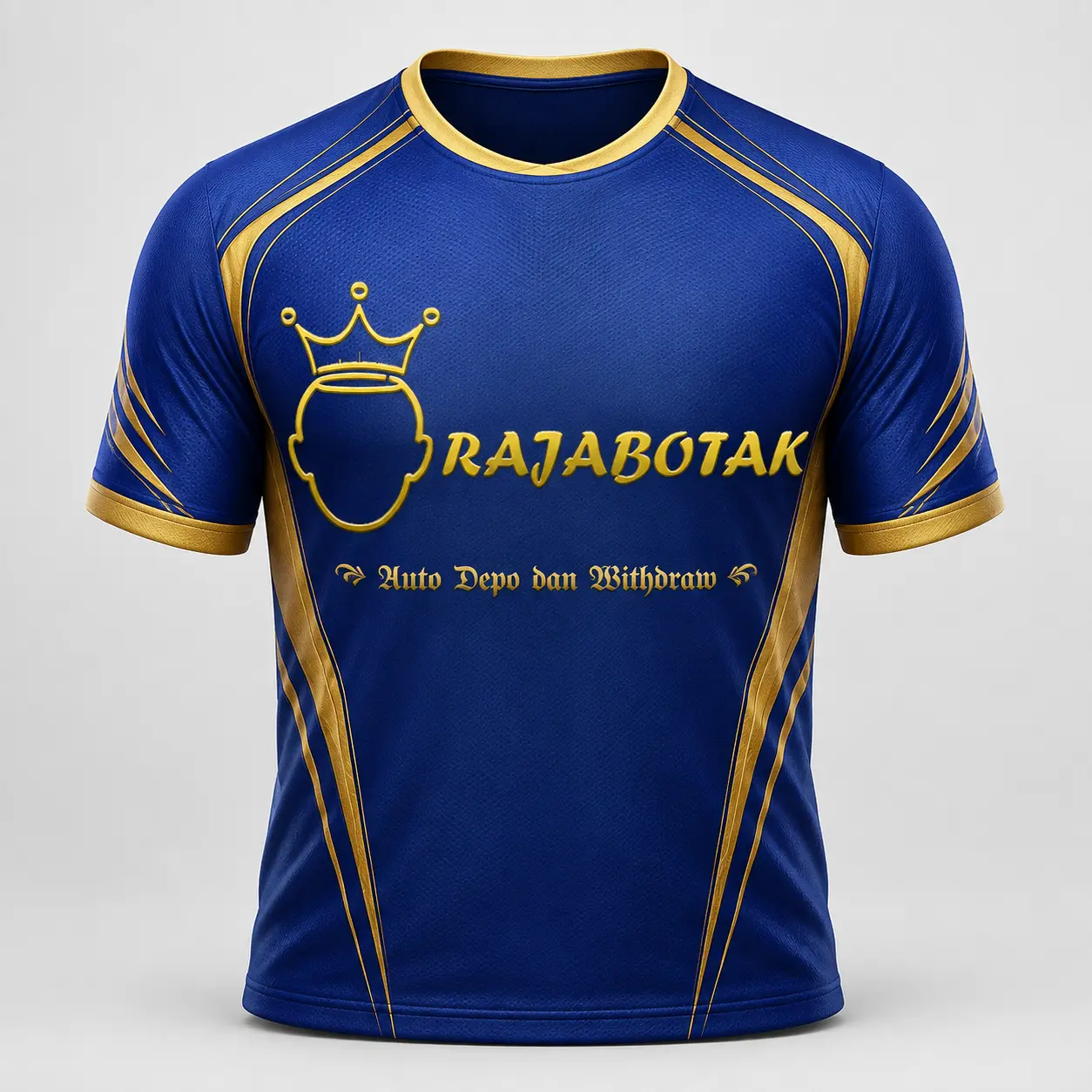 Jersey sport RajaBotak biru emas