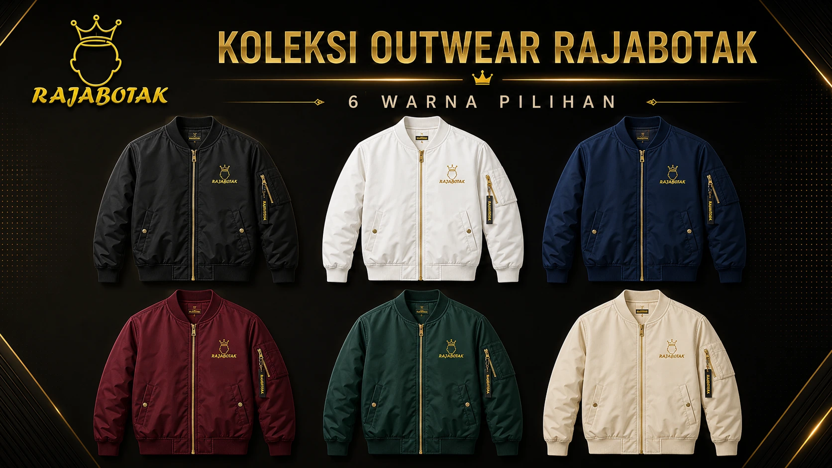 Banner koleksi outerwear RajaBotak format 16 banding 9