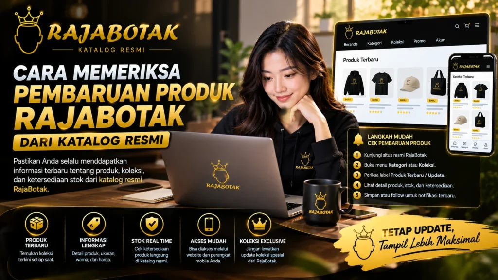 Cara memeriksa pembaruan produk RajaBotak dari katalog resmi