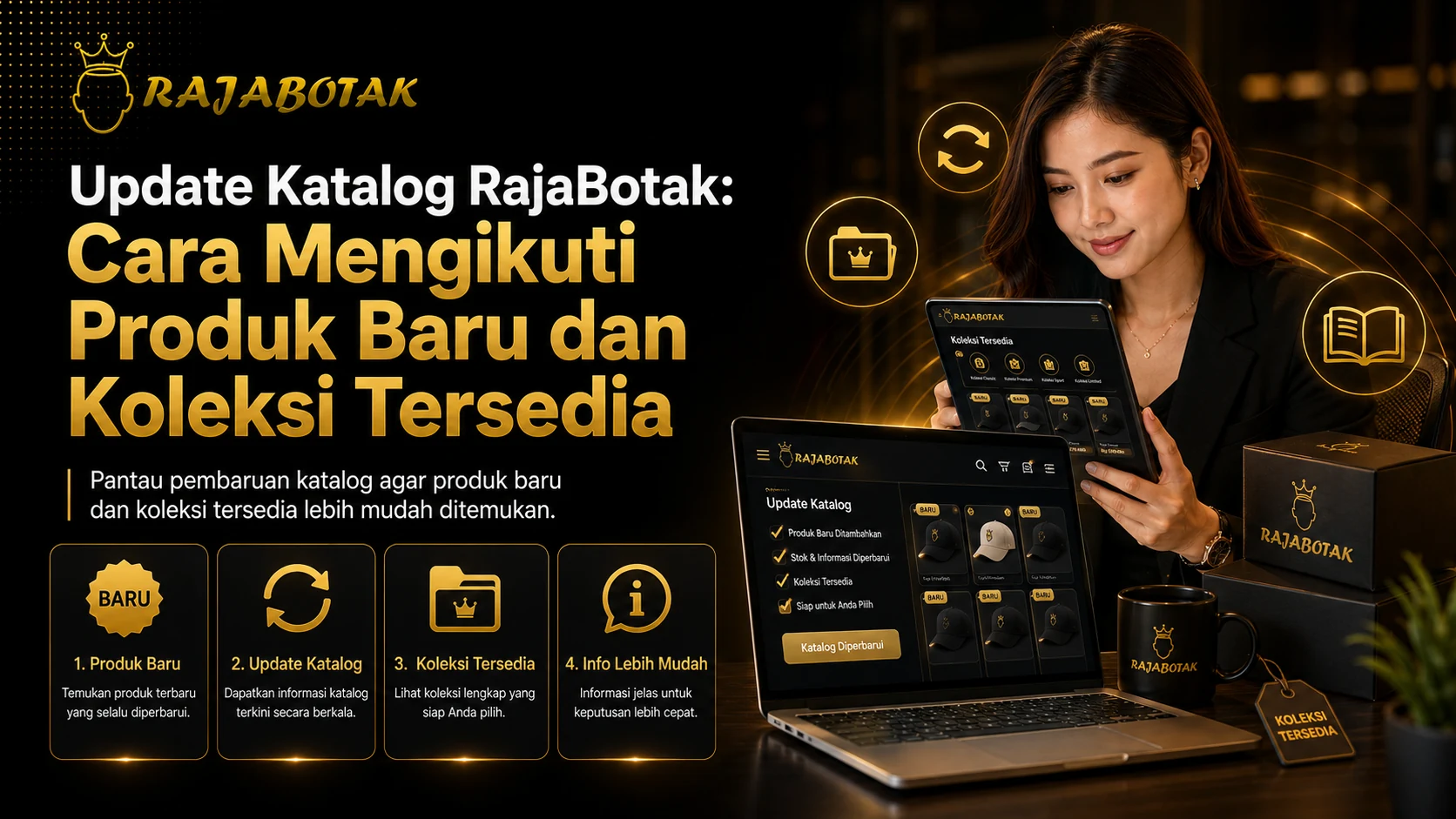 Pembaruan katalog produk RajaBotak dan koleksi yang tersedia