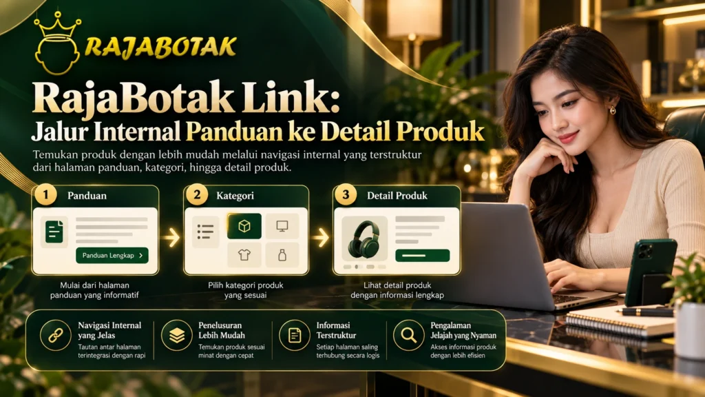 RajaBotak Link untuk menyusun jalur internal dari panduan ke detail produk