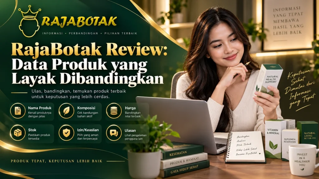 Ilustrasi RajaBotak Review tentang data produk yang layak dibandingkan