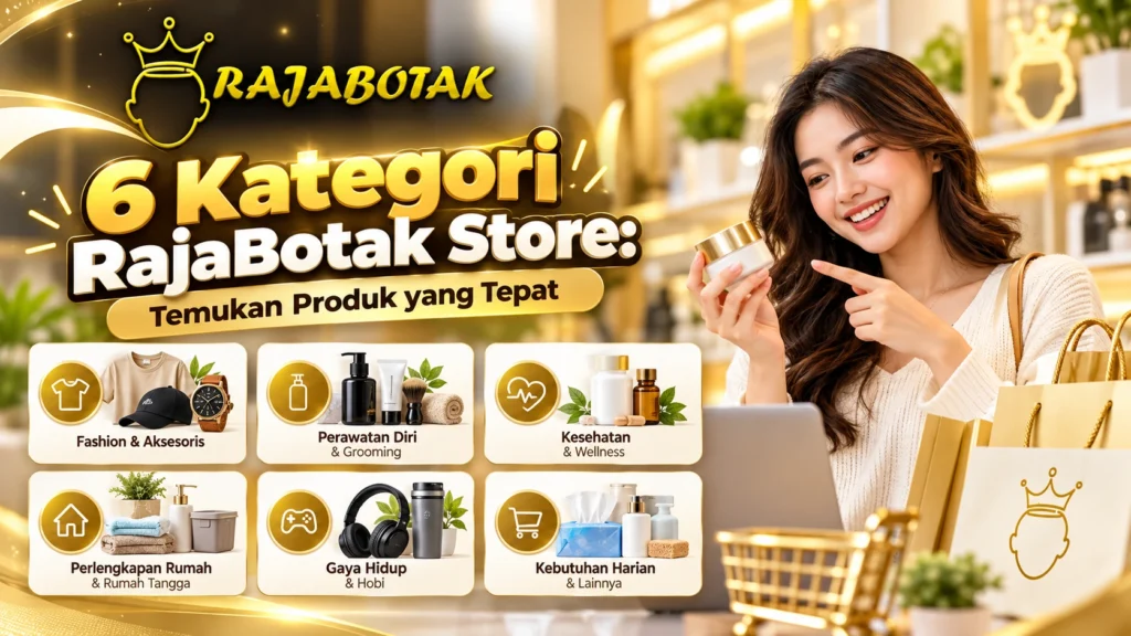 RajaBotak Store cek data produk setelah memilih kategori seperti SKU, varian, ukuran, harga, dan stok