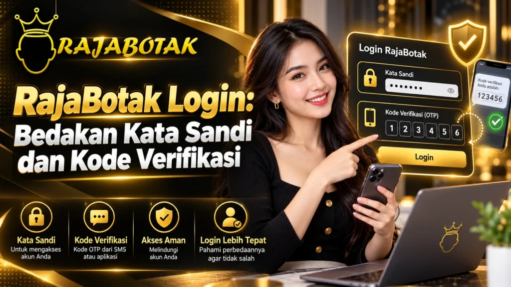 RajaBotak Login: Bedakan Kata Sandi dan Kode Verifikasi